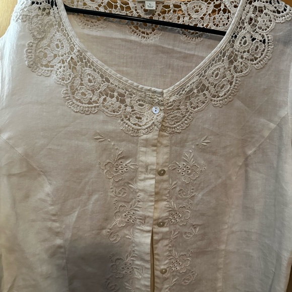 J.Jill linen cardigan size L - Picture 2 of 5